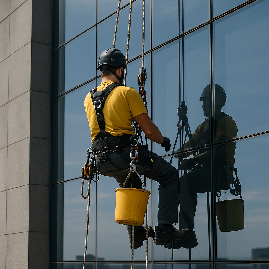 Alpinismo predial NR 35: segurança e técnica na limpeza em altura