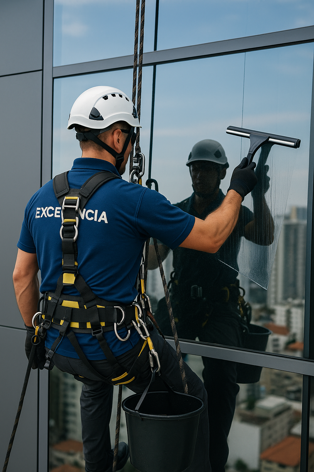 Limpeza em altura NR 35: segurança, técnica e eficiência nas alturas